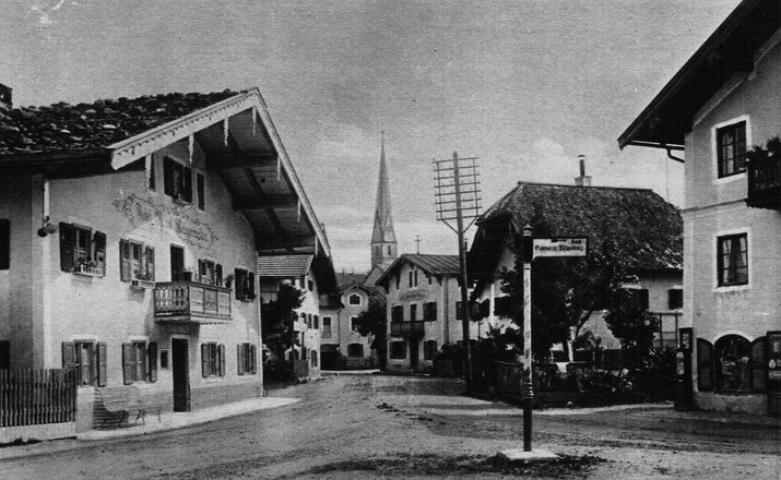 Siegsdorf Dorfmitte historische Aufnahme