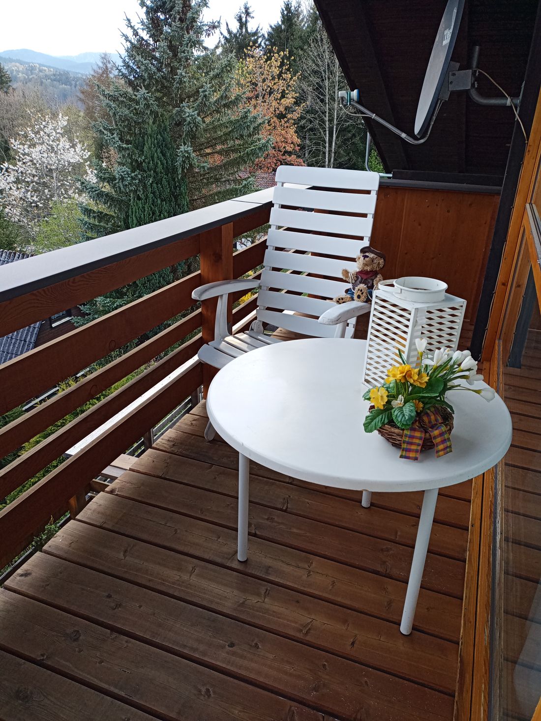 Blick vom oberen Balkon nach Südwesten