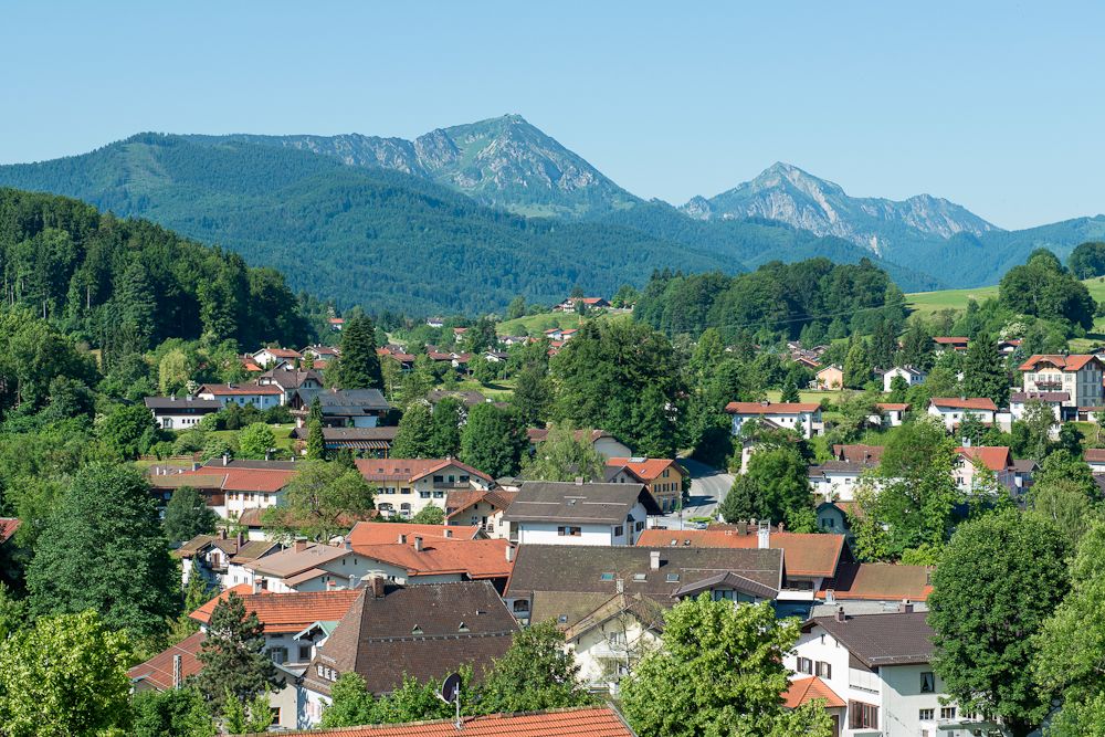 Siegsdorf aus der Sicht vom Kirchturm 3 Bild Ghirardini