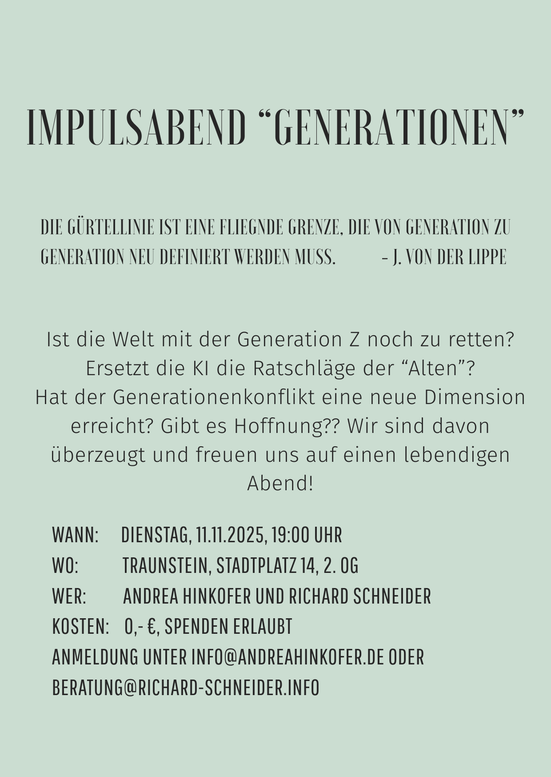 Impulsabend “Generationen”(1)