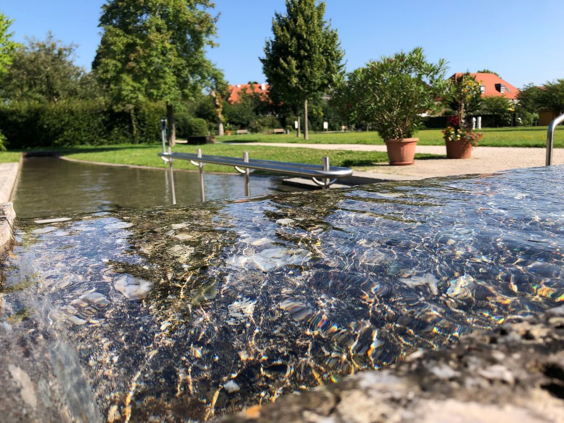 Wassertretbecken im Kurpark Grassau