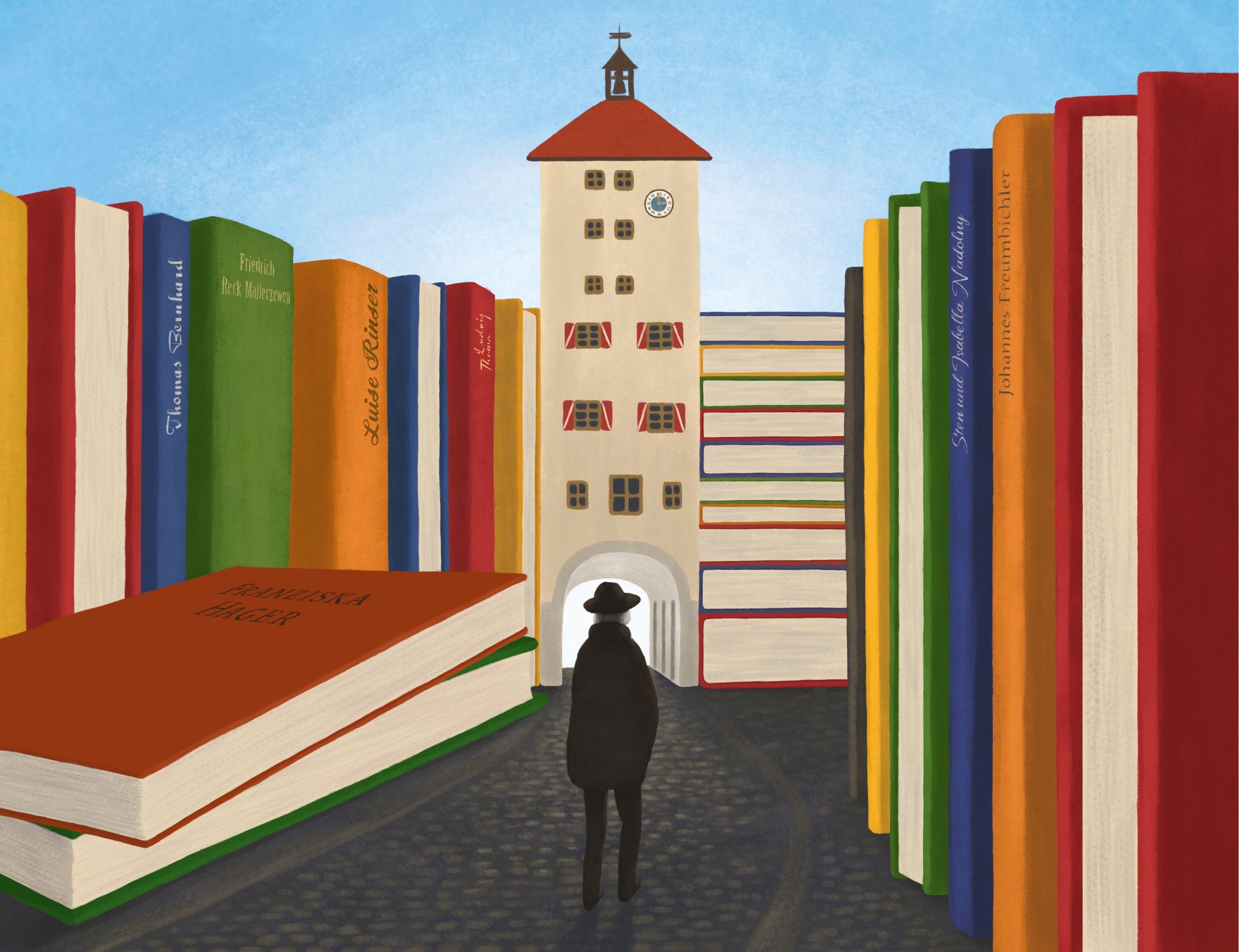 Grafik Literarischer Spaziergang