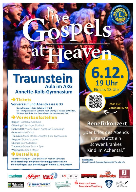 Flyer Gospels at Heaven 06.12.2025