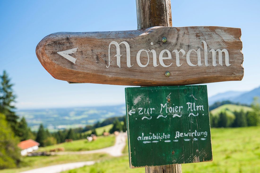 Wanderweg zur Rottauer Moieralm