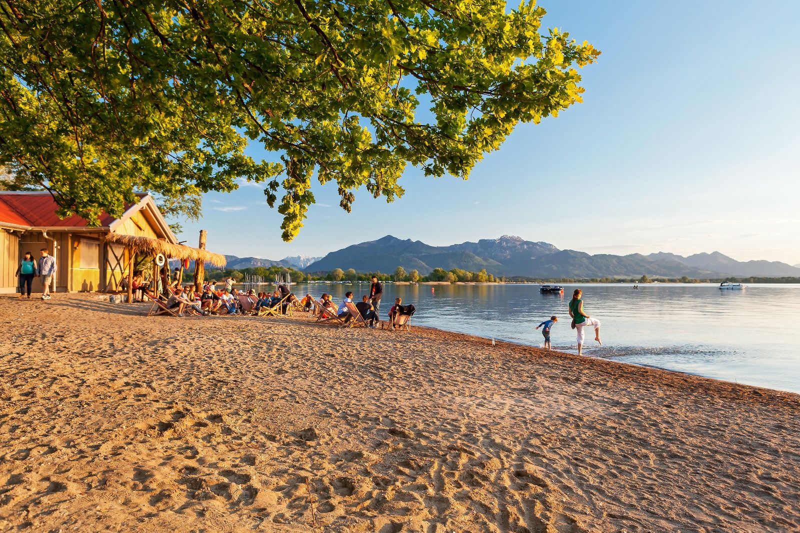 Chiemseestrand in Übersee Feldwies